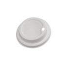 Globe Commercial Products 8 oz Dome Lid White Bagasse Compostable - 1000 Pack-1000 Pack
