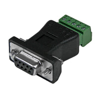 StarTech Rs422 Rs485 Serial Db9 to Terminal Block Adapter-Converts a DB9 male RS422/485 port to a 5 pin terminal block
