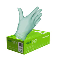 ForceField Nitriforce Greenleaf Disposable Examination Gloves - Large - 100 Pack-General use