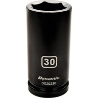 Dynamic Tools 3/4" Drive 6 Point Metric, 35mm Deep Length, Impact Socket-Size: 35 mm