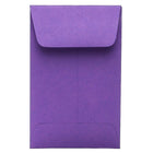 JAM Paper #1 Coin Envelopes, 2.25 x 3.5, Brite Hue Violet Purple Recycled, 100 Pack (353027837g)-Violet