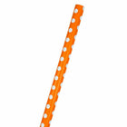 JAM Paper Gift Wrap - Polka Dot Wrapping Paper - 50 Sq Ft Total - Orange with White Dots - 2 Rolls/Pack-The perfect square footage for quickly and easily wrapping your presents
