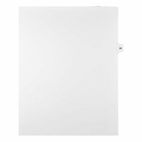 Mark Maker Legal Exhibit Index Tab White Single Tabs, 1/15th Cut, Letter Size, No Holes, Number 80, 25 Pack-White Single Tabs, 1/15th Cut