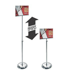 Azar Displays 8.5" x 11" Acrylic Sign Holder with Pedestal, Clear (300845)-Pedestal sign holder with acrylic frames are a perfect way to display any sign or graphic