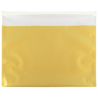 JAM Paper Foil Envelopes with Self Adhesive Closure, 9.5 x 12, Booklet, Gold, 25 Pack (1325661)-Gold