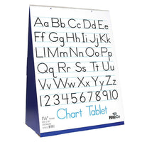 Flipside Spiral-Bound Flip Chart Stand, 24"W x 33"H x 14"D, with 1.5" Ruled Tablet-Lightweight stable surface and spiral-bound chart tablet set