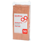 Goodtimes Large Kraft Paper Lunch Bags, 50 Pack-Flat bottom for extra room