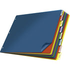 Cardinal 11 x 17 Poly Insertable Dividers - 8 Tabs - Multicolour-Extra-tough poly dividers will not fray or tear