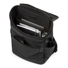 Bugatti Mile End Collection - Backpack - Black-Made of soft vegan leather, with a matte finish Large main compartment zip-around top opening