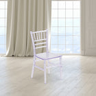 Flash Furniture Kids Crystal Transparent Chiavari Chair - 10 Pack-One-Piece frame designed without use of screws