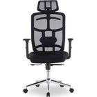 MotionGrey M Mesh Series Office Chair- High Back Executive Ergonomic Chair With Breathable Mesh Back- Black-Mesh back for breathability, tight weave fabric seat, cold mold foam cushion for support