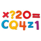 Learning Resources AlphaMagnets & MathMagnets MultiColoured Combo Set (EI-1638)-Each set comes in a durable, stackable crystal clear tub with brightly Coloured plastic lid for convenient self-storage