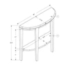 Monarch Specialties 2452 Accent Table - 36"L/Dark Taupe Hall Console-Assembled dimensions: 36"W x 11.75"D x 32.5"H
