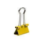 JAM Paper Binder Clips, Small, 19mm, Yellow Binderclips, 5 packs of 25 (334BCYEg)-125 per pack