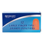 Westcott Heavy Duty Non-Ventilated Fingertip - Large - 12 Pack-Classic style rubber finger tips