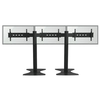 TygerClaw TV Stand for 30" - 60" TV, 130.6" x 37.4" x 64.8", Black-3 TV Video Stand