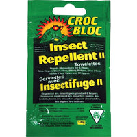 Croc Bloc 6-Hourr Insect Repellent Towelettes, 50 Pack-Size - 6" X 8"