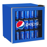 Pepsi 1.8 cu ft Compact Refrigerator - Blue-1.8 cubic foot capacity