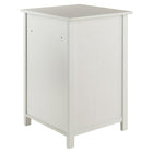 Winsome Wood Delta File Cabinet, White (10321)-Inside dimensions of file drawers are 14.8"W x 16.1"D x 9.8"H (side panel is 5.5"H)