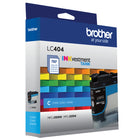Brother Genuine LC404CS Standard-Yield Cyan Ink Cartridge-Brother Genuine ink produces rich, vivid colour output and sharp images that withstand the test of time