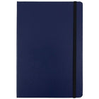 JAM Paper Hardcover Notebook Journal with Elastic Band Closure, Blue, Large, 5 7/8 x 8 1/2-Hardcover Notebook