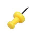 JAM Paper Colourful Push Pins, Yellow Pushpins, 200 Pack-4