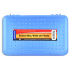 Selectum Plastic Pencil Case - 8"W x 2.5"H - Assorted Colours-8"L x 4.8"H x 2.5"D