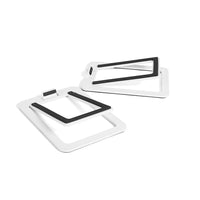 Kanto S2 Desktop Speaker Stands for Small Speakers, White, 2 Pack-16 degrees of vertical tilt for the perfect angle