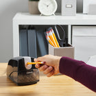 Staples Desk Mate Electric Pencil Sharpener-Overheat protection prevents motor from overheating