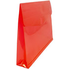 JAM Paper Plastic Envelopes with VELCRO Brand Closure, 2 Expansion, Letter Booklet, 9.75 x 13, Red Poly, 12 Pack (218V2re)-Opening: booklet
