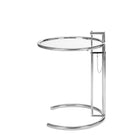 Nicer Interior Eileen NR11002 End Table - Chrome/Glass-Chrome frame with 195 diameter tempered glass overall