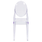 Flash Furniture Ghost Side Chair - Transparent-Set of 4 Classic Style Accent Chairs