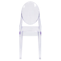 Flash Furniture Ghost Side Chair - Transparent-Set of 4 Classic Style Accent Chairs