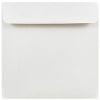 JAM Paper 6 x 6 Square Envelopes, White, 50 Pack (28416I)-Regular white square envelope