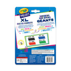 Crayola Project XL Poster Markers - Classic Colours - 4 Pack-The extra-wide chisel tip makes them ideal for signs, posters, decorations and more
