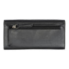 Roots Ladies Pocket Clutch Wallet - Black-Exterior Slot Pocket