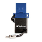 Verbatim 64GB Store 'n' Go Dual USB 3.2 Gen 1 Flash Drive for USB-C Devices - Blue-64 GB capacity