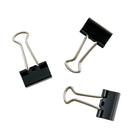 Staples Binder Clips - Small - 3/4" - Black - 25 Pack-Tempered steel clips built for long-term durability