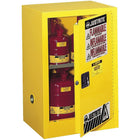Justrite Countertop and Compac Sure-Grip Ex Safety Cabinets, 1 Door, Self-Closing, Compac, 15 Gal, 23 1/4" x 18" x 44"-Improved access to often used liquids, without compromising safety