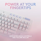 Logitech G713 LightSync RGB Wired Gaming Keyboard - Tactile Switch - White-Make It Yours: Complete your custom mechanical keyboard’s look with keycaps and top plates in multiple colorways, including Pink Dawn and Green Flash, sold separately