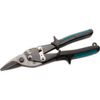 Dynamic Tools 10" Aviation Snips, Cuts Right, Green Handle-Cut (inches): 1.70"