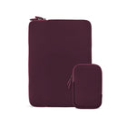 LOGiiX Vibrance Essential 14" Laptop Sleeve - Burgundy-Burgundy - Fabric
