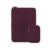 LOGiiX Vibrance Essential 14" Laptop Sleeve - Burgundy-Burgundy - Fabric