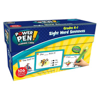 Teacher Created Resources Power Pen Learning Cards: Sight Words 1  (TCR6857)-Reading/Language Arts and Sight Words Skills