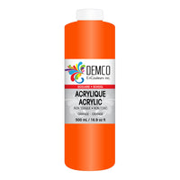 DEMCO EnCouleurs Inc School Acrylic Paint - 500 mL - Orange-School acrylic