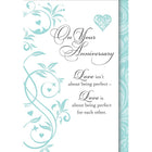 Aline Greetings General Anniversary Card, Happy Anniversary, 18 Pack-Premium uncoated paper stock