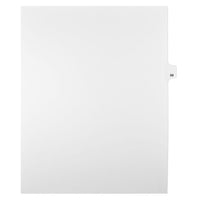 Mark Maker Legal Exhibit Index Tab White Single Tabs, 1/25th Cut, Letter Size, No Holes, Number 59, 25 Pack-White Single Tabs, 1/25th Cut