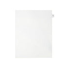 Mark Maker Legal Exhibit Index Tab White Single Tabs, 1/15th Cut, Letter Size, No Holes, Letter Q, 25 Pack-White Single Tabs, 1/15th Cut