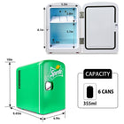 Coca-Cola Sprite Portable 6 Can Thermoelectric Mini Fridge Cooler/Warmer - 4 L / 4.2 qt-Keeps items cool to 32 degreeF (18 degreeC) below room temperature