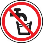Accuform Signs Non-Potable Water Csa Safety Sign, 6" x 6", Vinyl, Pictogram-Display Type Adhesive